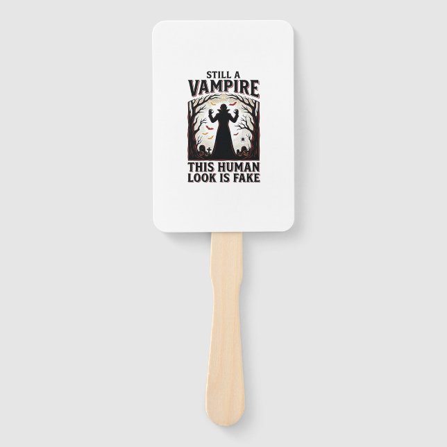 Éventail Chemise de costume de vampire drôle d'Halloween dé (Devant)