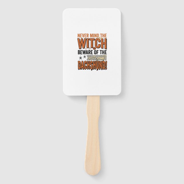 Éventail Chemise de sorcière d'Halloween Méfiez-vous du dac (Devant)