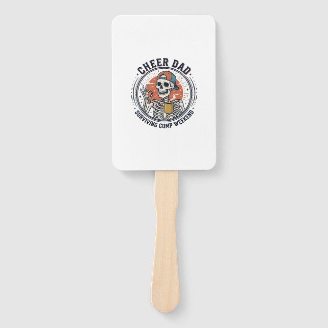 Éventail Chemise de squelette de week-end de comp survivant (Devant)