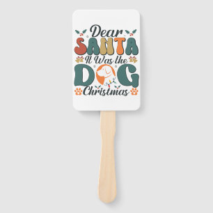 Éventail Cher Père Noël C'était le chien Noël-01