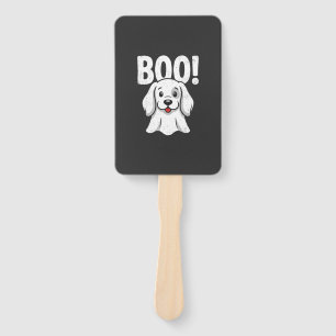 Éventail Chien d'Halloween Boo Conception de chiot mignon f