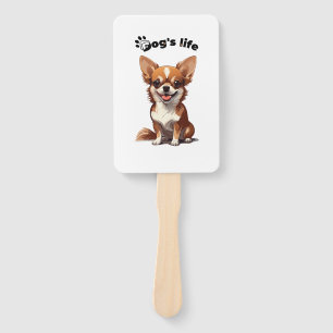 Éventail Chihuahua heureux � Design mignon pour les amoureu