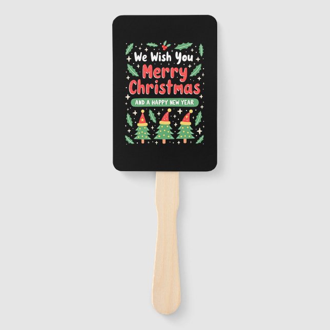 Éventail Christmas Christmas Christmas Christmas Christmas  (Devant)