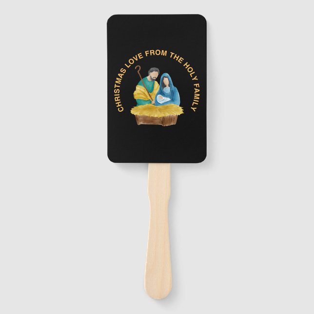ÉVENTAIL CHRISTMAS LOVE FROM THE HOLY FAMILY (Devant)