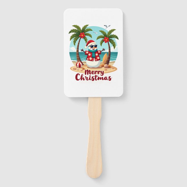 Éventail christmas Snowman (3) (Devant)