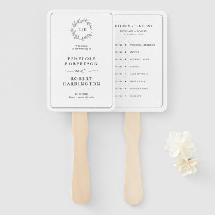 Éventail Chronologie minimaliste des Mariages de feuilles n