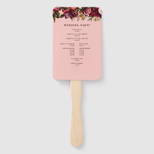 Éventail Chrysanthème romantique sur rose arachnéen