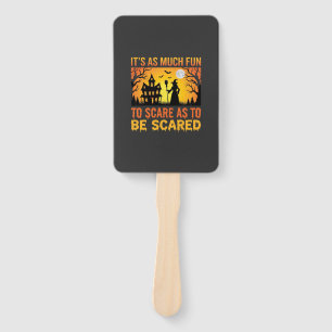 Éventail Citation de sorcière de maison hantée Halloween