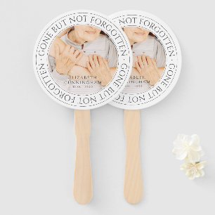 Éventail Citation Memorial Classic Élégant Chic Photo Keeps