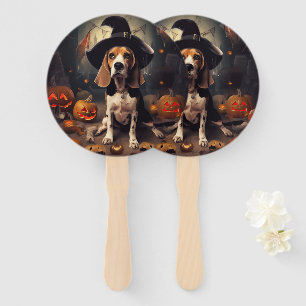 Éventail Citrouilles Beagle Halloween Épouvantables