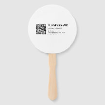 Code QR d'entreprise & Texte Rétro-Moderne Modifia