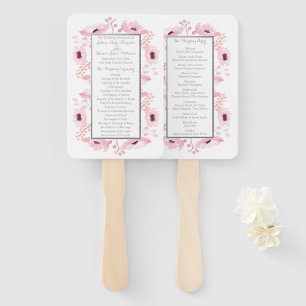 Éventail Collection de Mariages floraux rose-printemps