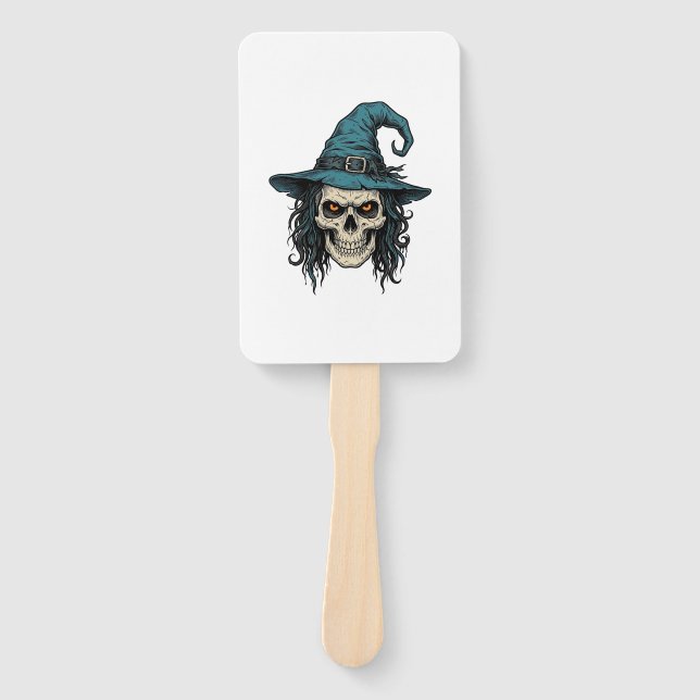 Éventail Conception de chemise vectorielle Halloween crâne  (Devant)