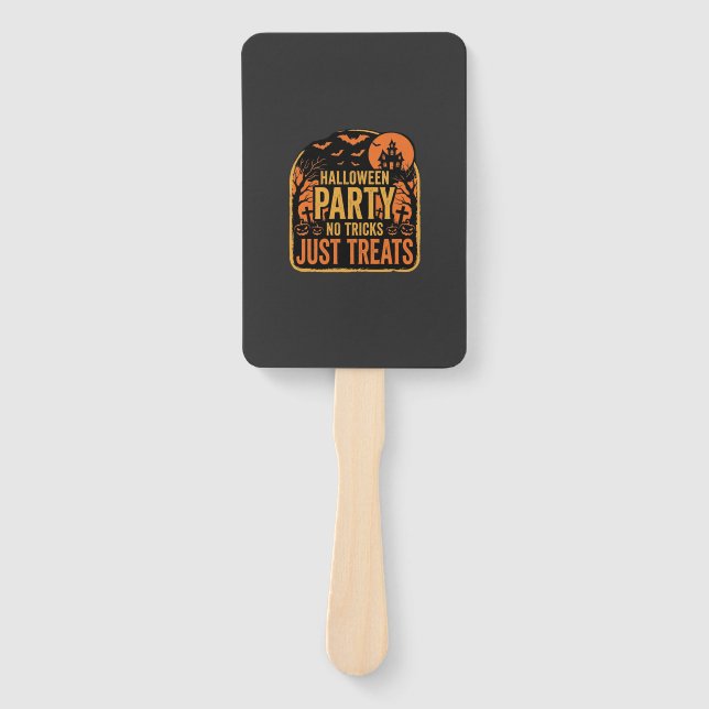Éventail Conception de fête d'Halloween pas de tours juste  (Devant)