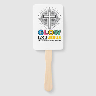 Éventail Conception de t-shirt lumineux pour Jésus Croix ch