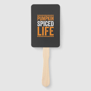 Éventail Conception de typographie Halloween Pumpkin Spiced