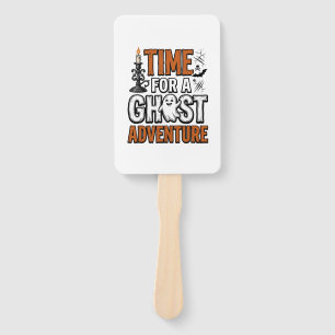 Éventail Conception de typographie vintage Halloween Ghost