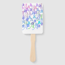 Confettis en forme de lettre "A"