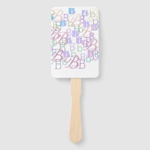 Éventail Confettis en forme de lettre "B"
