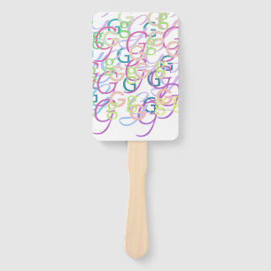 Éventail Confettis en forme de lettre "G"