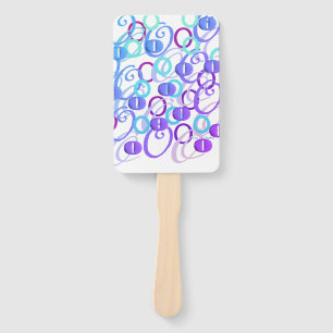Éventail Confettis en forme de lettre "O"