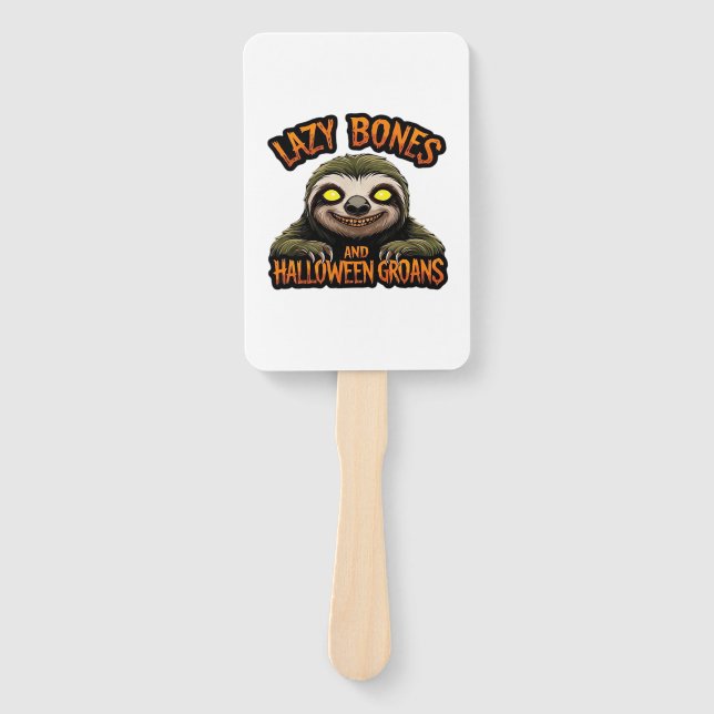 Éventail Copy of Lazy Bones and Halloween Groans - Creepy S (Devant)