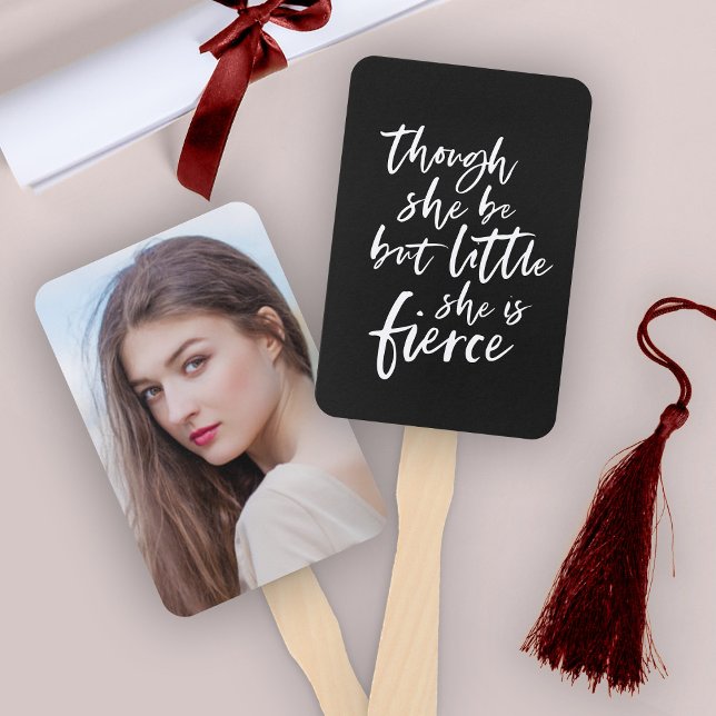 Éventail Couleur Personnalisée Script Petit Mais Fierce Sha (Créateur téléchargé)