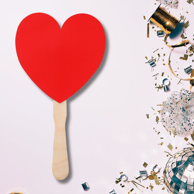 Éventail Couleur solide rouge | Classique | Élégant | tenda (Créateur téléchargé)