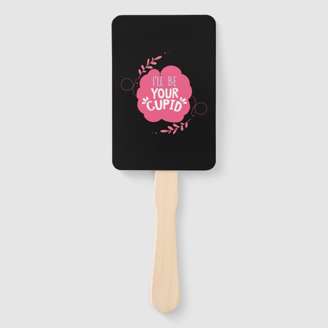 Éventail Couple Cadeau Je Serai Votre Cupide (Devant)