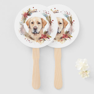 Éventail Couronne de Noël festive du Labrador