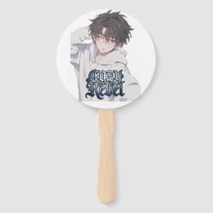 Éventail Cozy-Rebel Garçon Anime - Lunettes Vinyl Esthétiqu