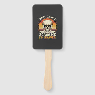 Éventail Crâne Halloween plus courageux Design d'Horreur Ré