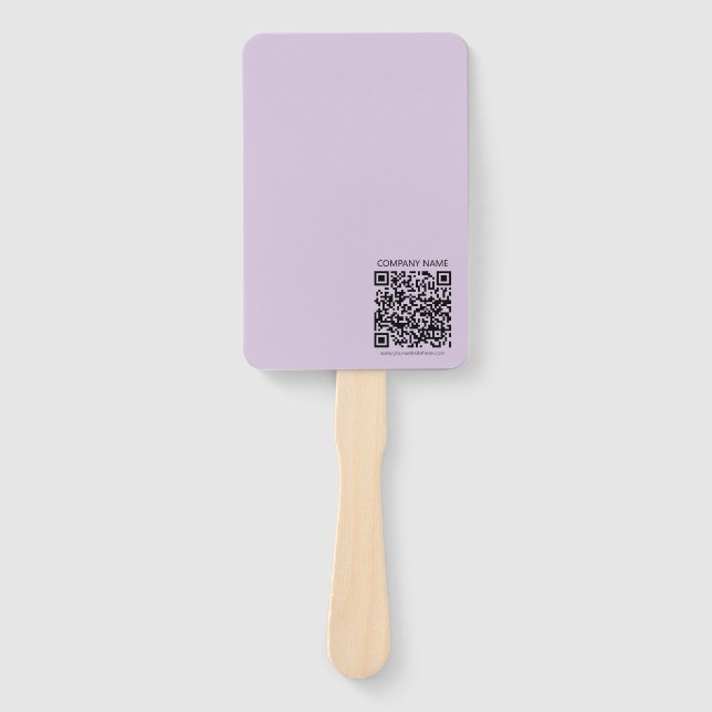 Éventail Create a QR Code | Pale Lavender Violet (Devant)