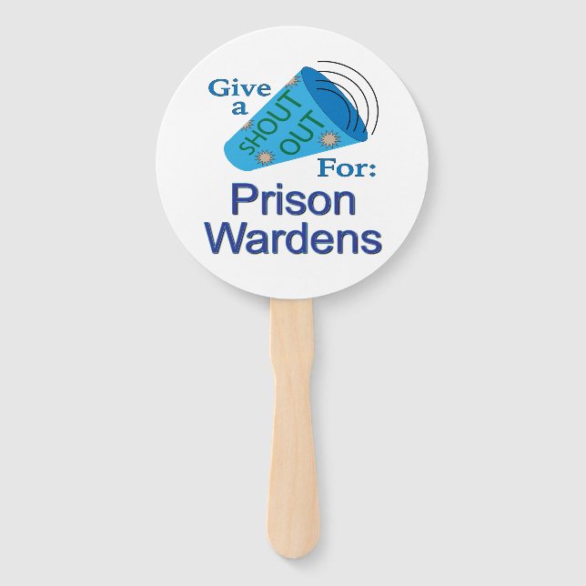 Éventail Criez pour les gardiens de prison (Devant)