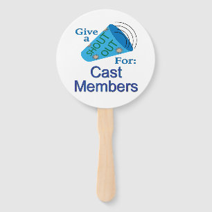 Éventail Criez pour les membres du Cast