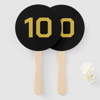 Éventail Custom Number | Black Gold Event Game Score 