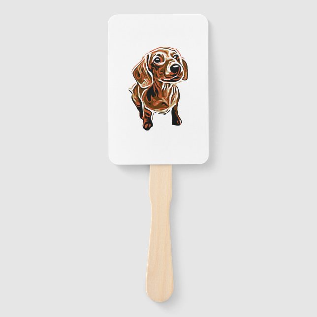 Éventail Dachshund 1 (Devant)