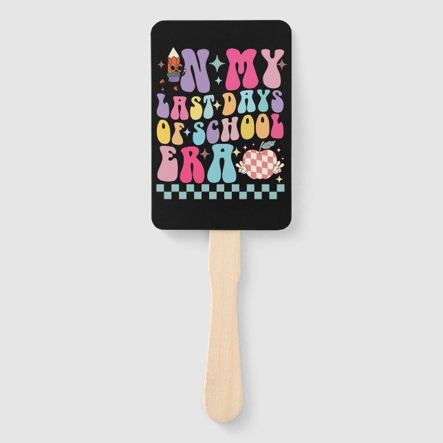 Éventail Dans mes Dernières journées de l'ère scolaire la v (Devant)