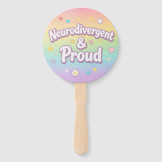 Éventail de fête Pastel Neurodivergent & Fier