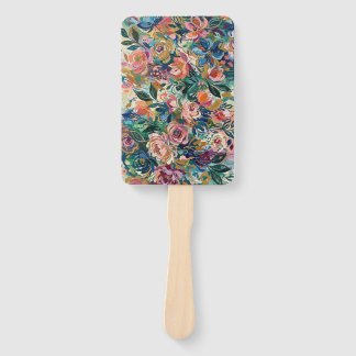 Éventail de jardin floral vibrant