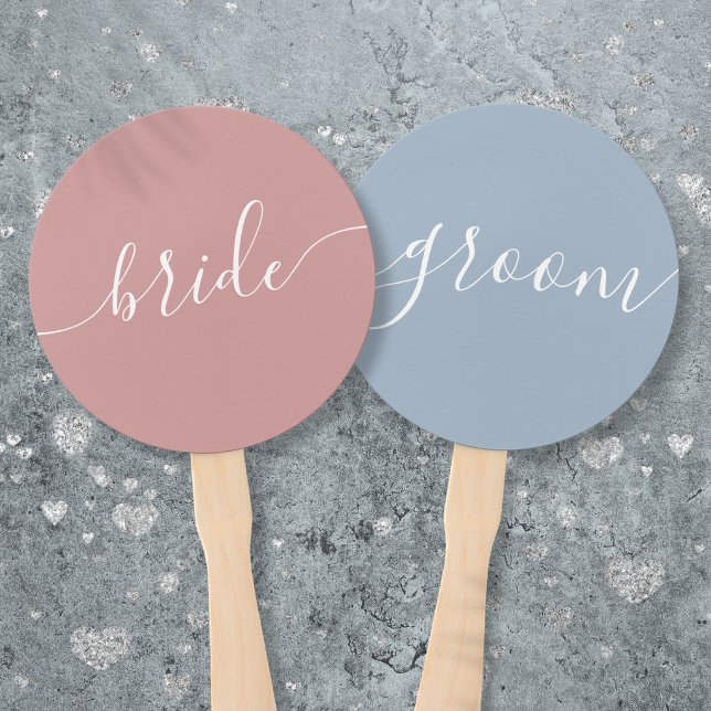 Éventail de jeu de mariage pour la mariée ou le ma (Bride or Groom Wedding Game Hand Fan)