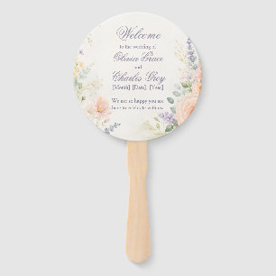 Éventail de mariage de jardin printanier