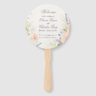 Éventail de mariage de jardin printanier