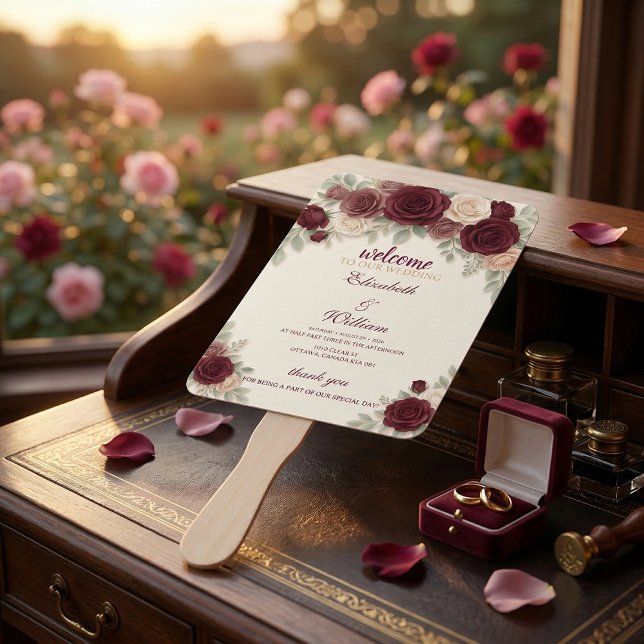 Éventail de programme de chronologie de mariage él (Créateur téléchargé)