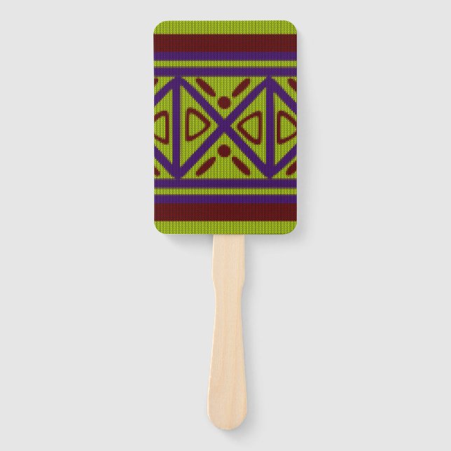 Éventail Design de style ethnique africain (Devant)