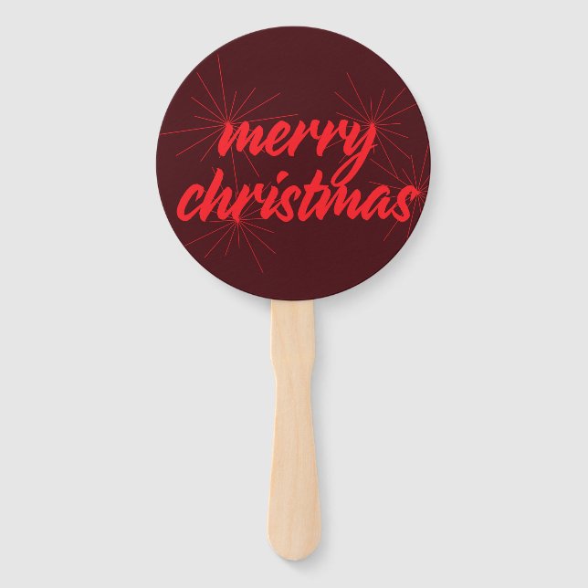 Éventail Design joyeux et tendance de "Joyeux Noël" (Devant)