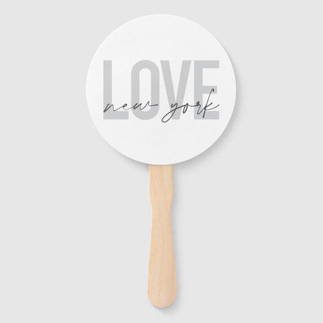 Éventail Design moderne, urbain, cool simple design de Love (Devant)