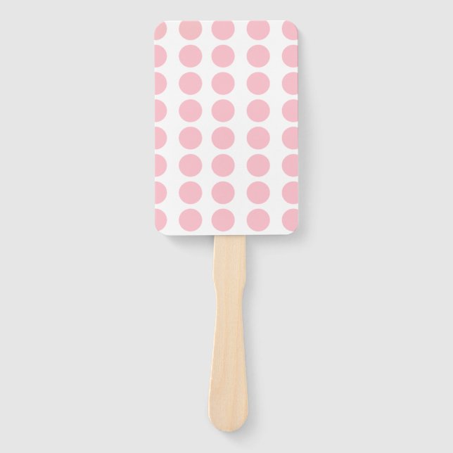 Éventail Design Pois rose (Devant)