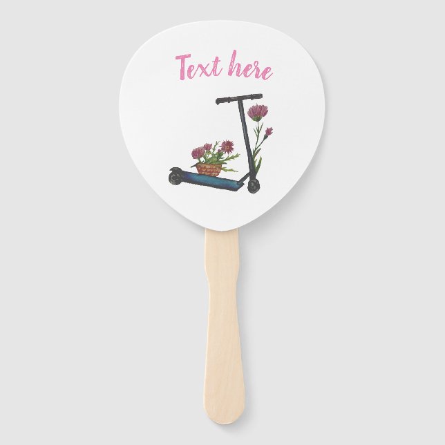 Éventail Dessin d'art sucré été ensemble de ventilateurs (Devant)