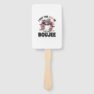 Éventail Dessin de gravure vintage Halloween fantôme boujee